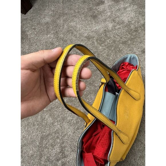 Gucci Swing Yellow Gold Hardware Leather Tote Bag Shoulder Storage Lad - Picture 6 of 16